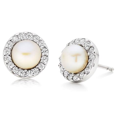 beaverbrooks pearl earrings|freshwater pearl and diamond earrings.